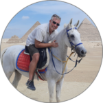 With Lady Marian in Giza