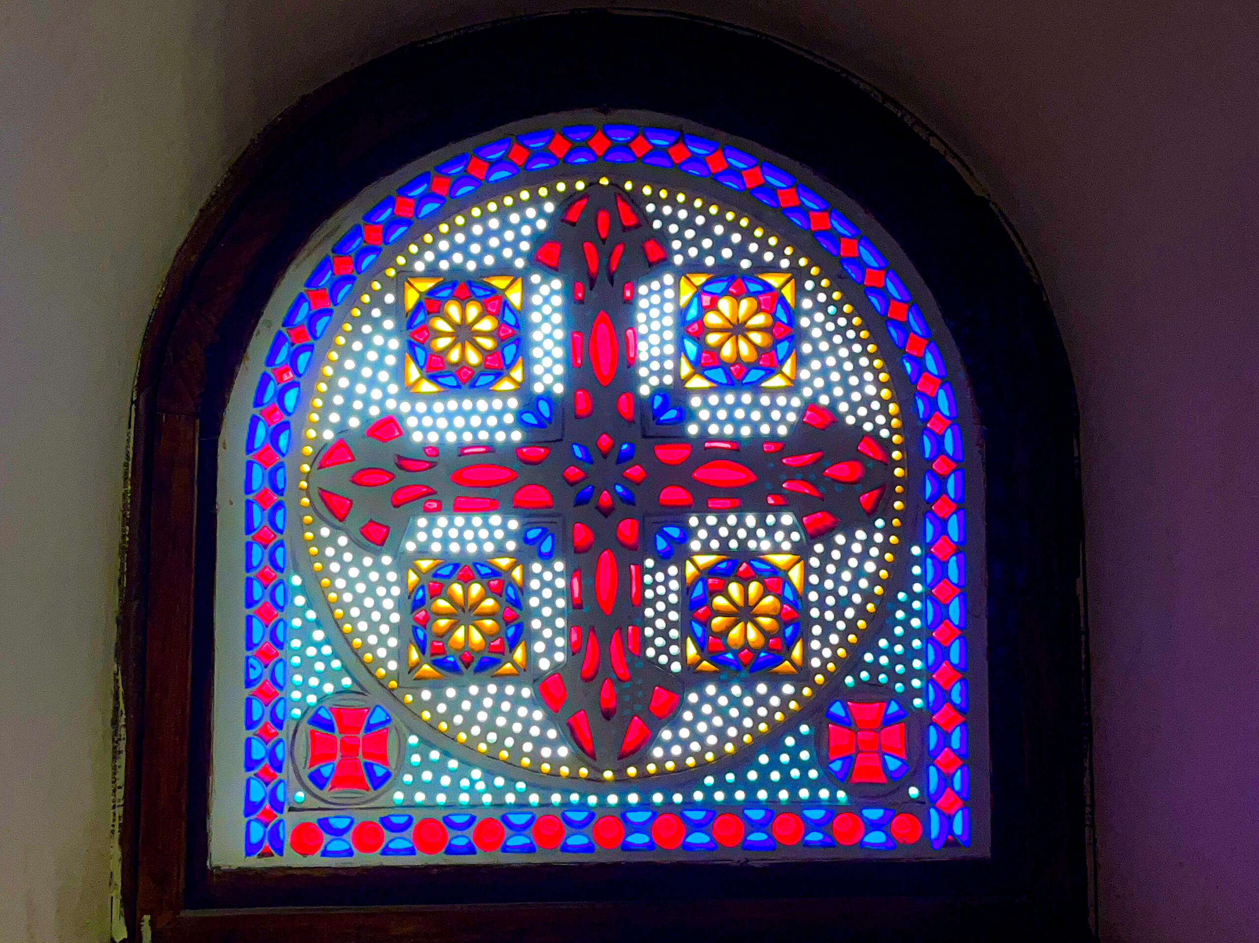The only mosaic window in the quarter