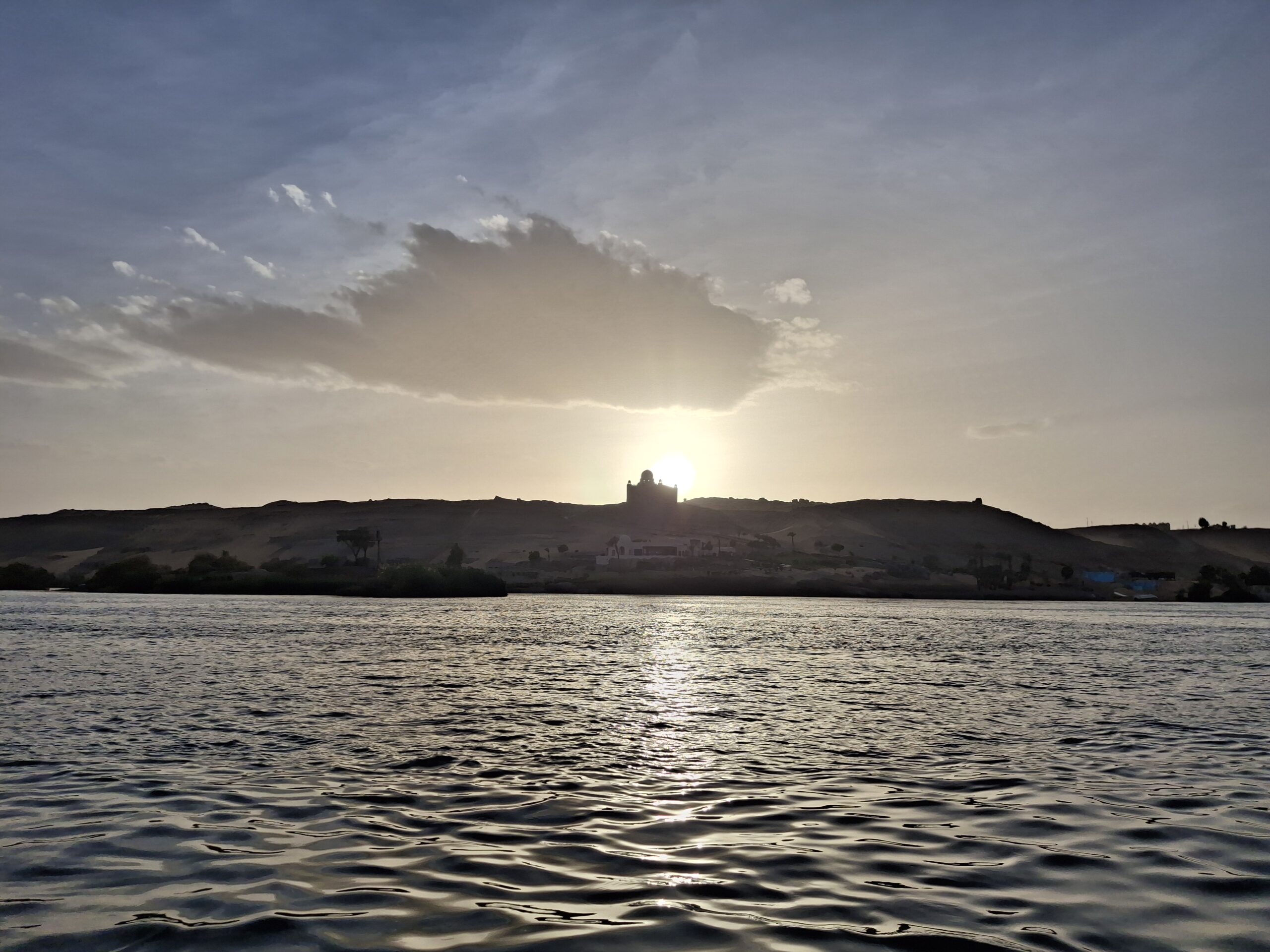 Aga-Khan Mausoleum at sunset