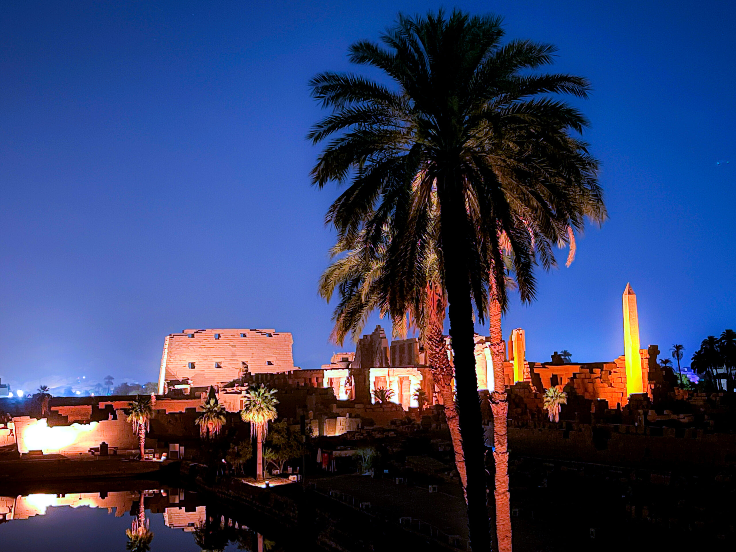 Rear view of the Karnak Temple