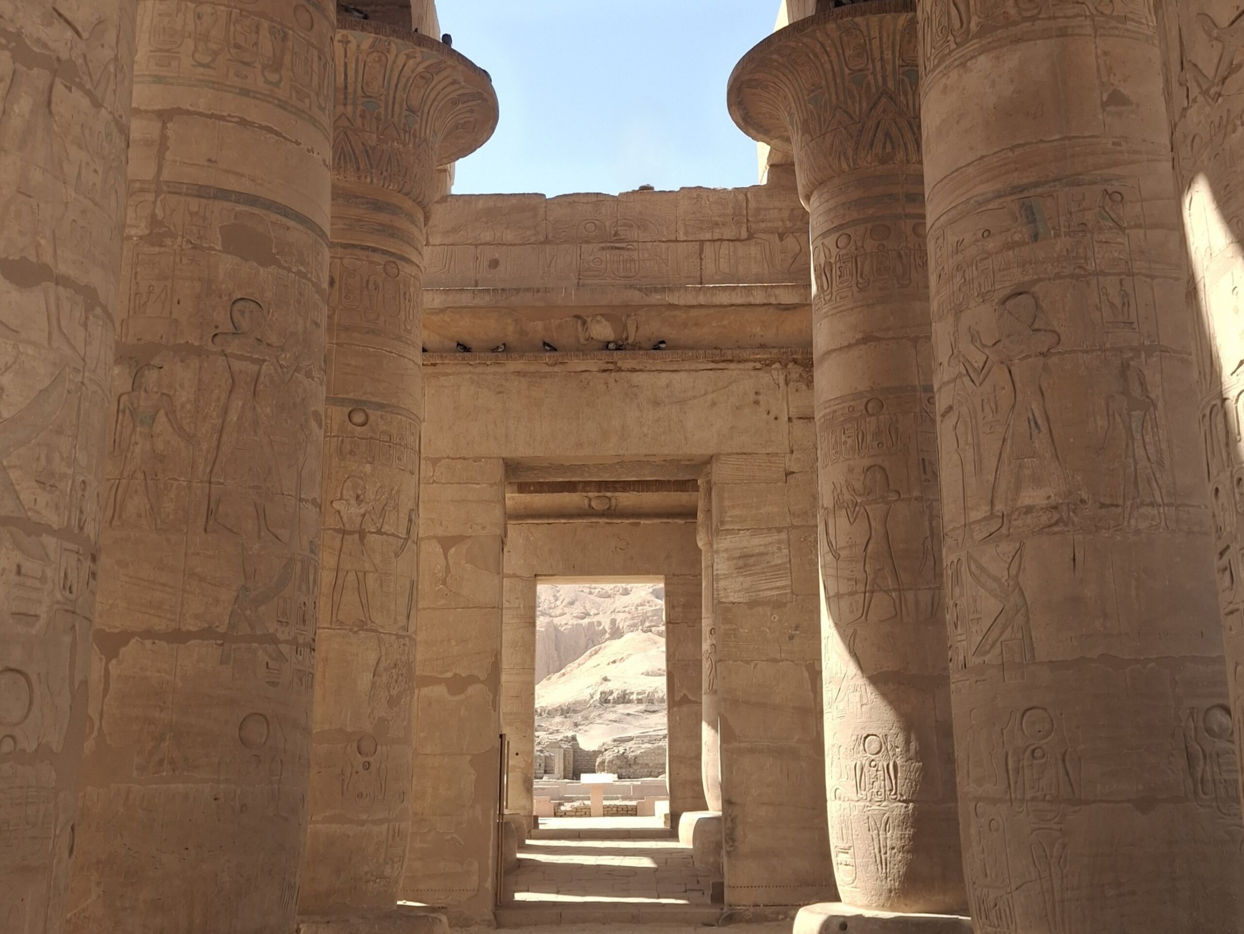 Inside an ancient temple