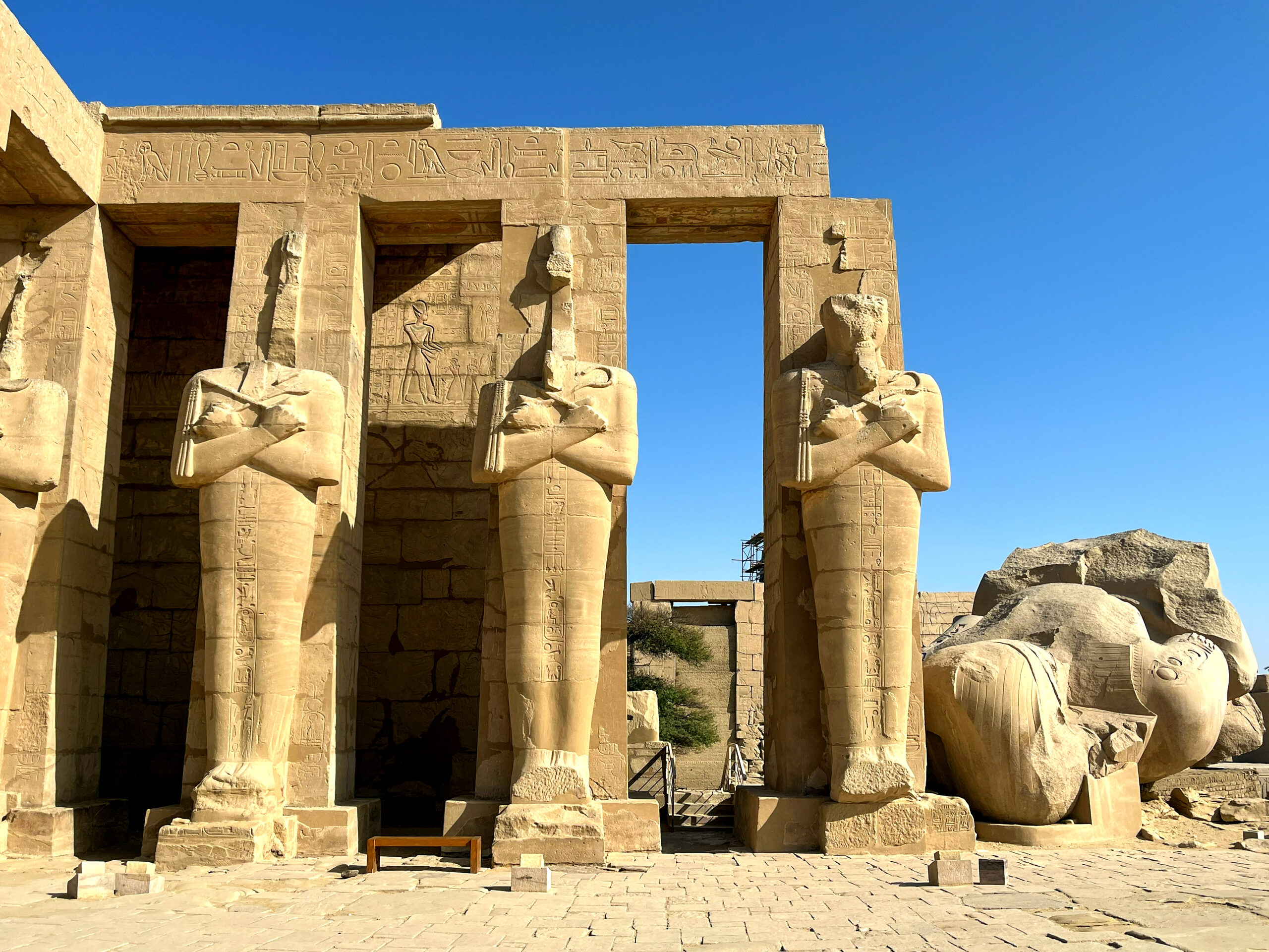 Statues at Ramesseum temple