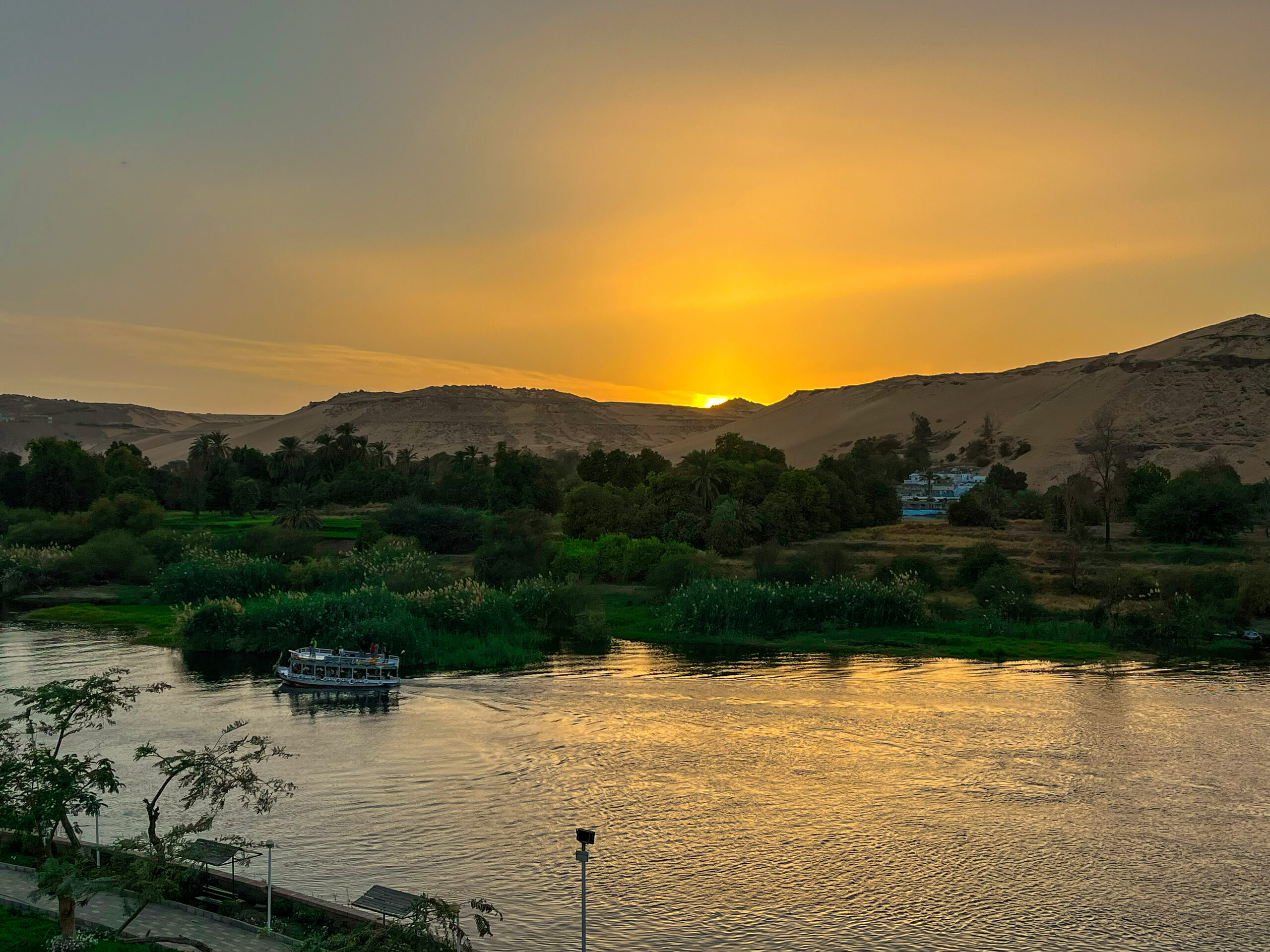 The Nile at sunset